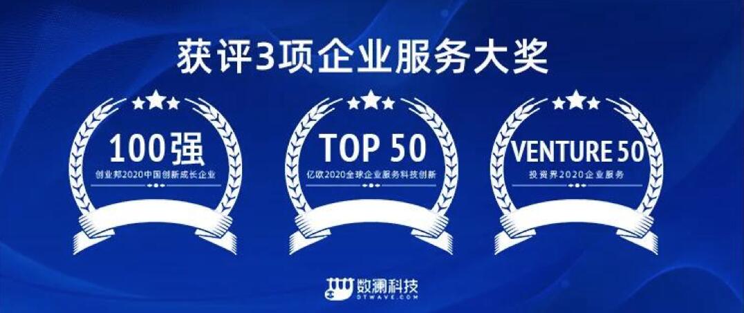 【合作伙伴】數瀾科技連獲三項企業服務大獎：專注數據中臺賽道，幫助企業挖掘數據價值